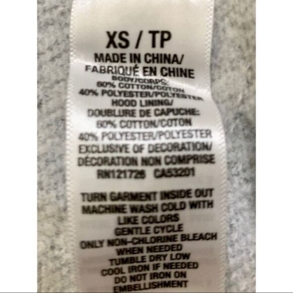  Aeropostale NEW Womens Gray Full Zip- Up  Hooded Jacket Size XS - Picture 5 of 9